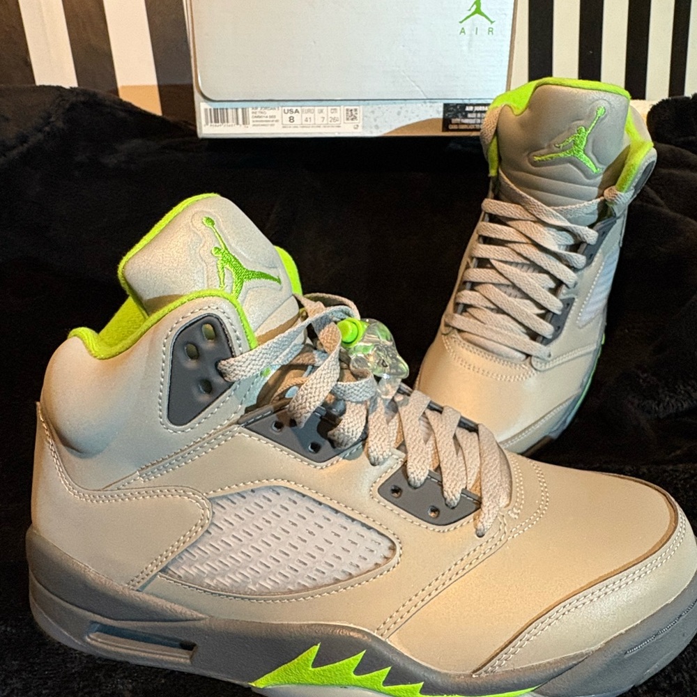 Nike Air Jordan 5 Retro Green beans men’s
